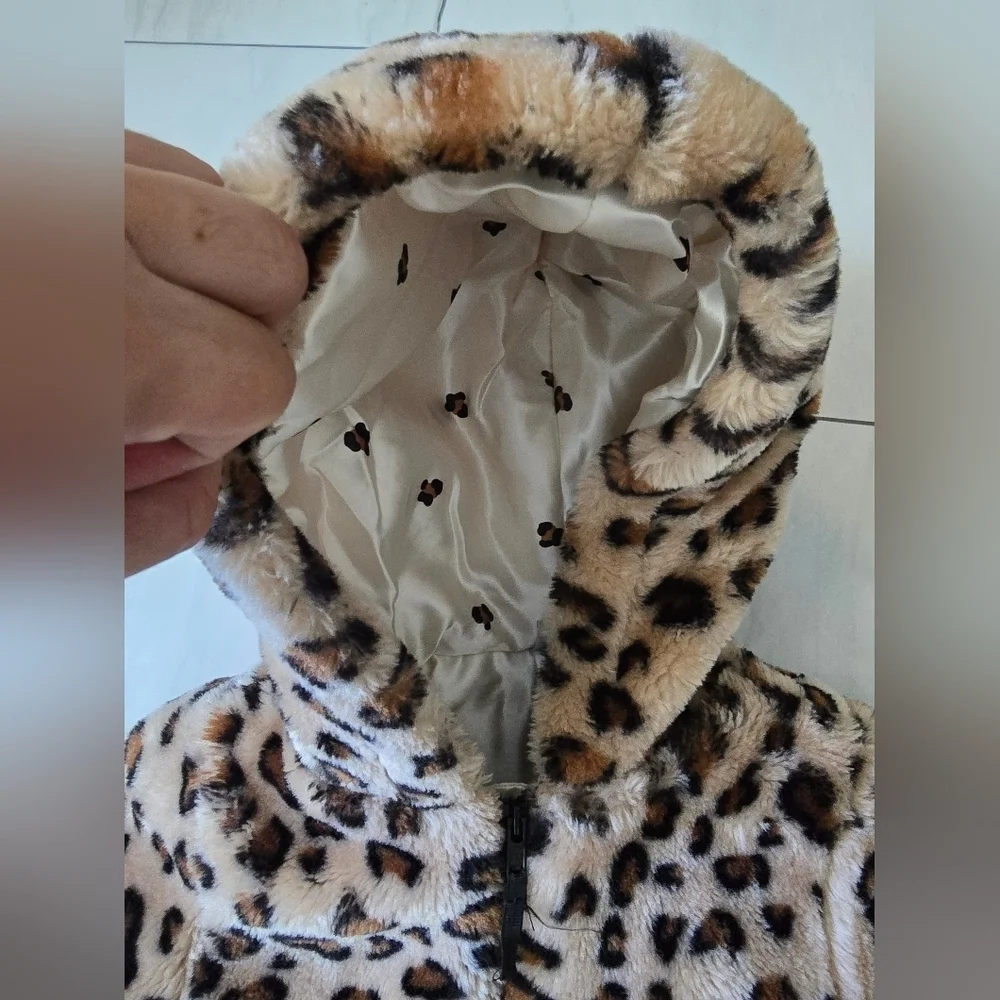 Little me Jacket & coat Leopard print kids Size 18M